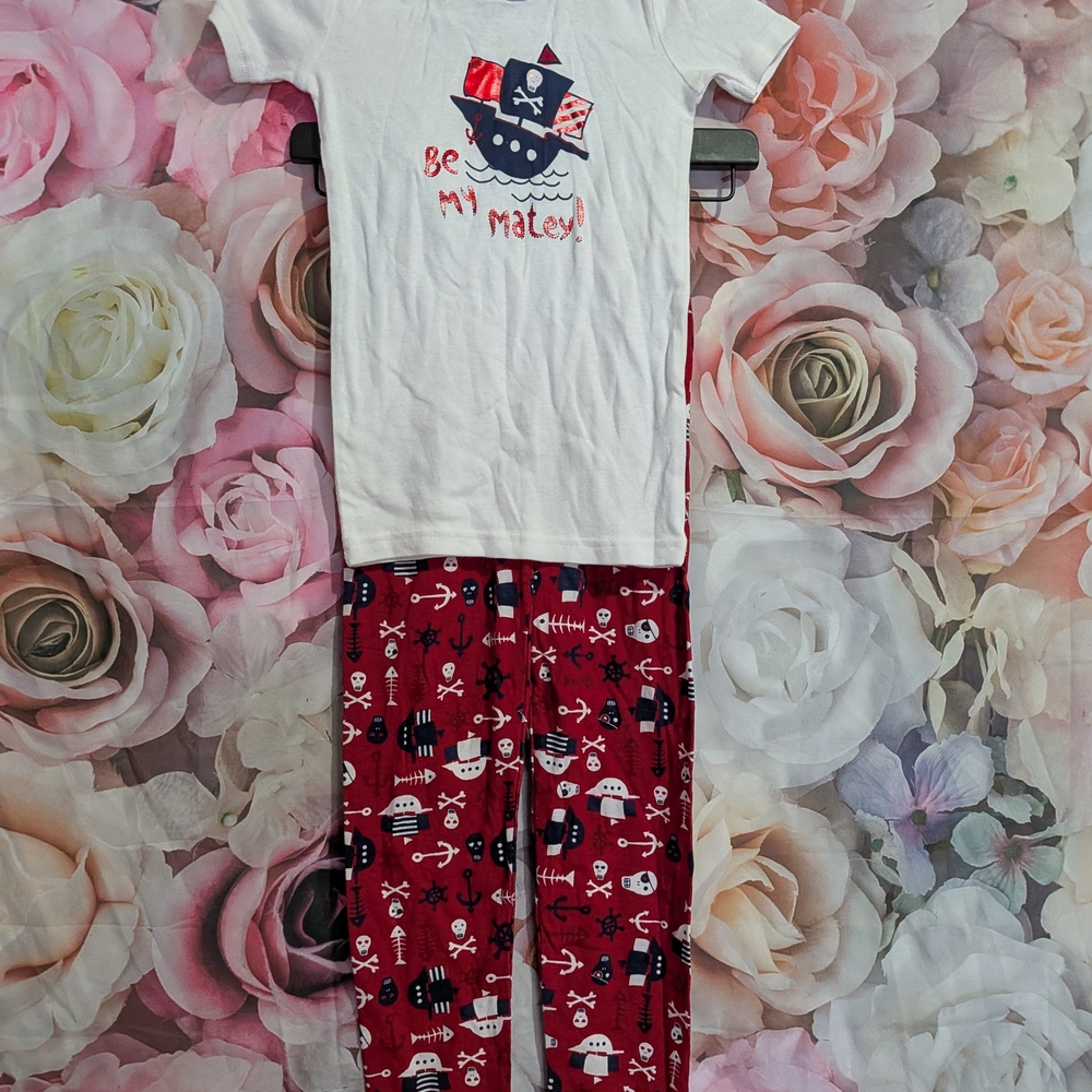 Gymboree Pirate Pajama Set - White and Red